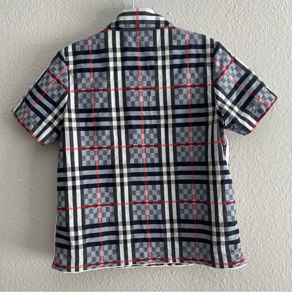 Burberry Toddler Boy Button-Up Shirt Plaid Check Collared 3T - Like New - Picture 12 of 12